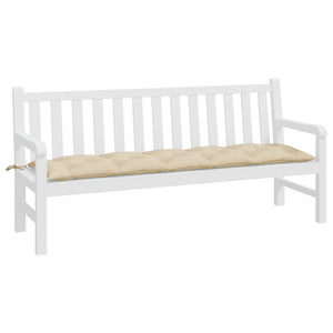 vidaXL Coussin de banc de jardin beige 180x50x7 cm en tissu Oxford