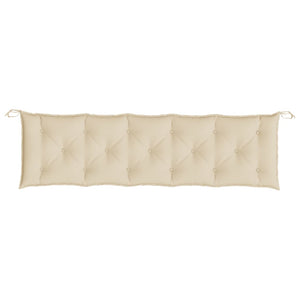 vidaXL Coussin de banc de jardin beige 180x50x7 cm en tissu Oxford