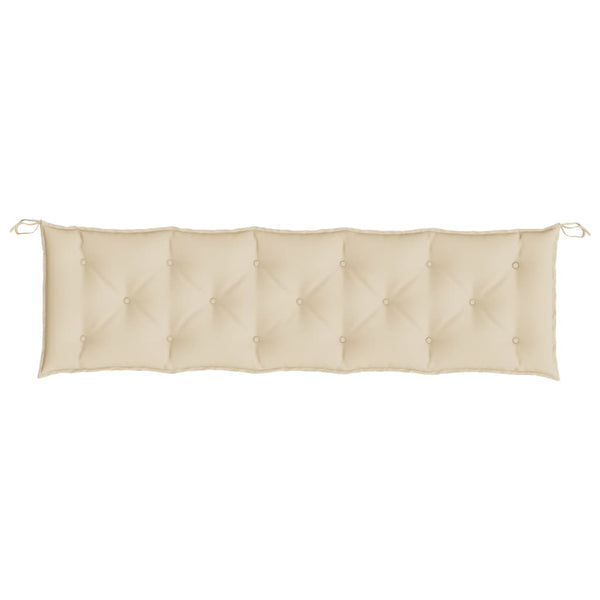 vidaXL Coussin de banc de jardin beige 180x50x7 cm en tissu Oxford