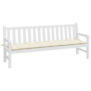 Gartenbank Auflage Creme 200x50 cm