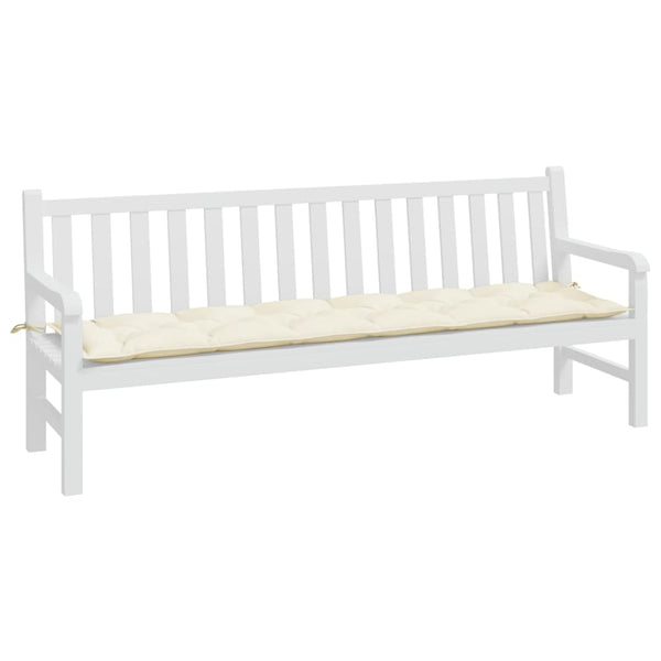Gartenbank Auflage Creme 200x50 cm