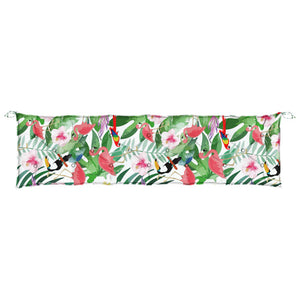 vidaXL Coussin de banc de jardin multicolore 200x50x7 cm Tissu