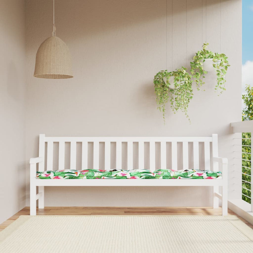 Mehrfarbige Gartenbankauflage 200x50 cm