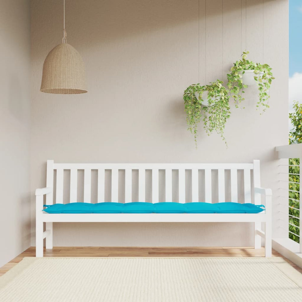Türkis Gartenbank Auflage 200x50 cm