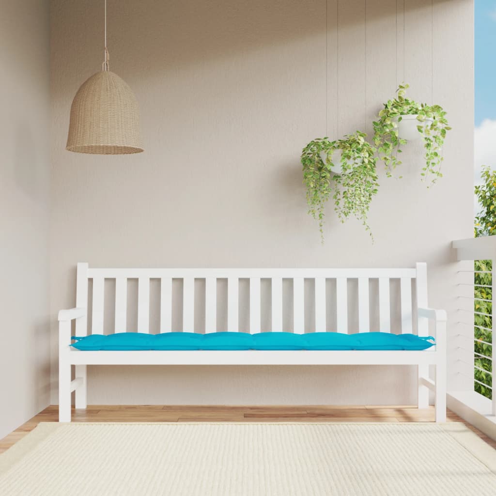 Türkis Gartenbank Auflage 200x50 cm