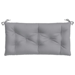 Gartenbank Auflagen 2er Set Grau 100x50 cm