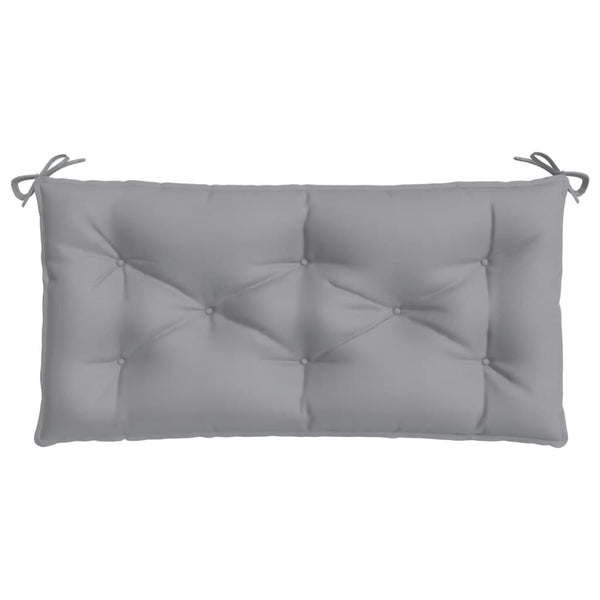 Gartenbank Auflagen 2er Set Grau 100x50 cm