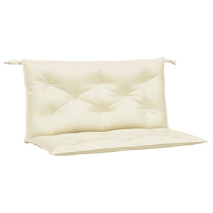 Creme Gartenbank Auflagen 100x50cm, 2er Set