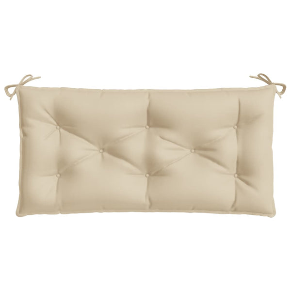 vidaXL Coussins de banc de jardin 2 pcs Beige 100x50x7 cm Tissu Oxford