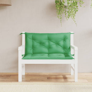 Gartenbank Auflagen Grün 100x50 cm, 2er Set
