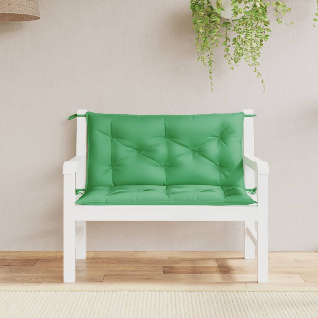 Gartenbank Auflagen Grün 100x50 cm, 2er Set