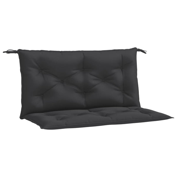 vidaXL Coussins de banc de jardin 2 pcs Noir 100x50x7 cm Tissu Oxford