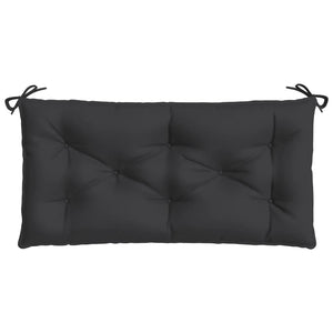 vidaXL Coussins de banc de jardin 2 pcs Noir 100x50x7 cm Tissu Oxford