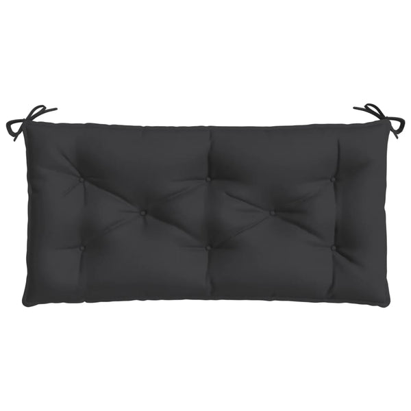 vidaXL Coussins de banc de jardin 2 pcs Noir 100x50x7 cm Tissu Oxford