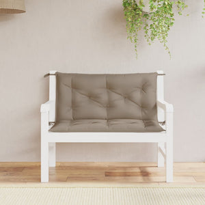 Gartenbank Auflagen Taupe 100x50 cm, 2er Set