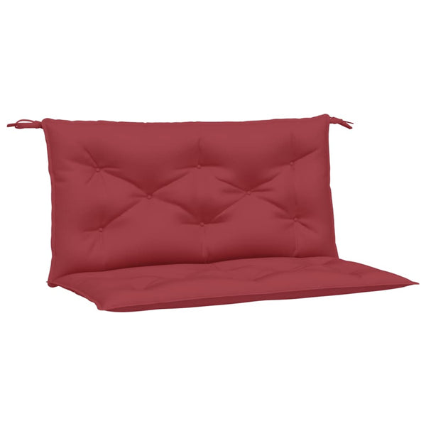 vidaXL Coussins de banc de jardin 2 pcs Rouge bordeaux 100x50x7 cm Tissu Oxford