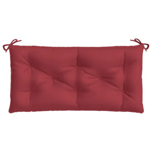 vidaXL Coussins de banc de jardin 2 pcs Rouge bordeaux 100x50x7 cm Tissu Oxford