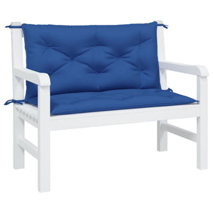 Gartenbank Auflagen Königsblau 100x50 cm 2er Set