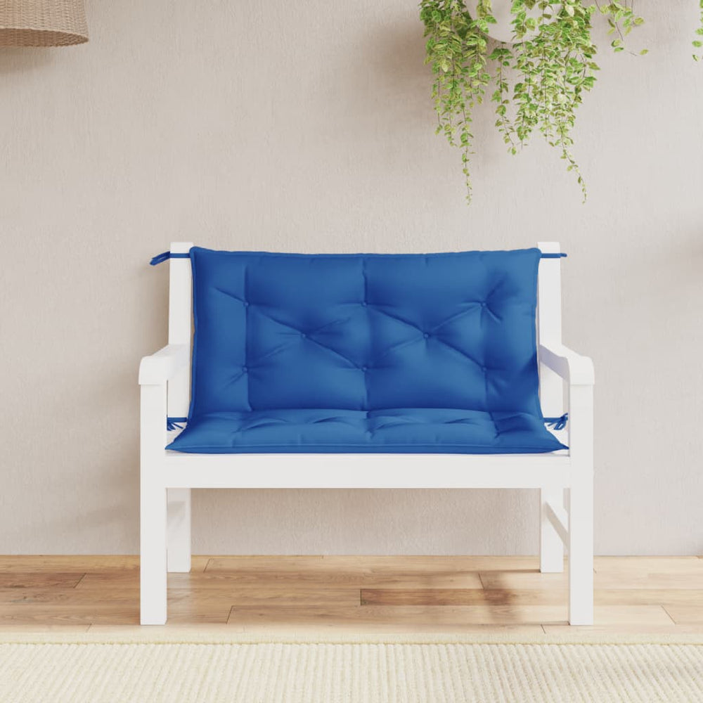 Gartenbank Auflagen Königsblau 100x50 cm 2er Set