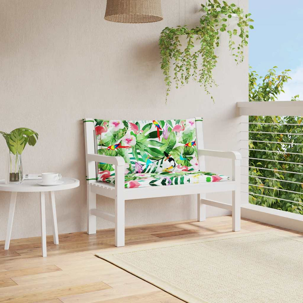 Gartenbank Auflagen 2er Set Mehrfarbig 100x50x7cm