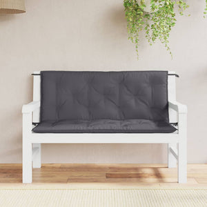 Gartenbank Auflagen Anthrazit 120x50 cm, 2er Set