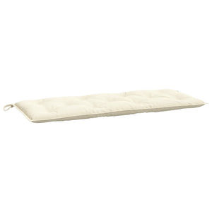 vidaXL Coussins de banc de jardin 2 pcs Blanc crème 120x50x7 cm Tissu Oxford