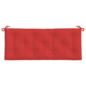 Gartenbank Auflagen Rot 120x50 cm, 2er Set