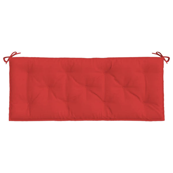 Gartenbank Auflagen Rot 120x50 cm, 2er Set