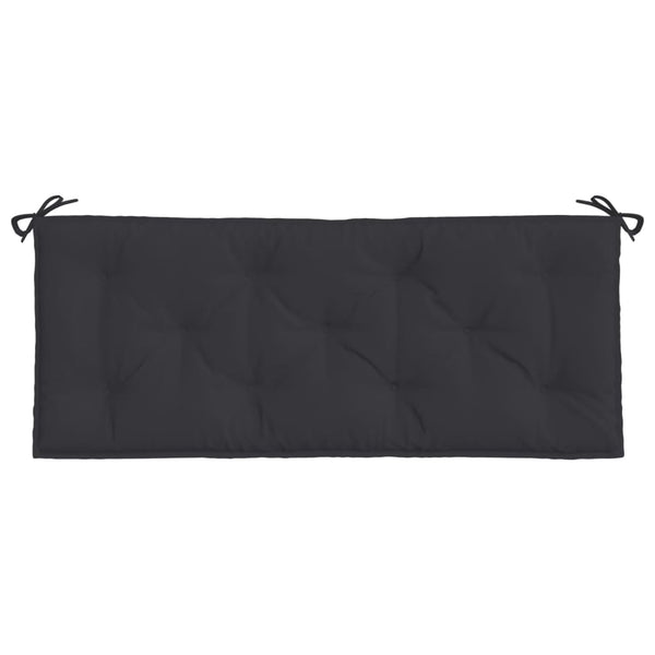 Gartenbank Auflagen Schwarz 120x50 cm, 2er Set