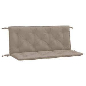 Gartenbank Auflagen 2er Set Taupe 120x50 cm