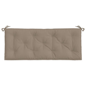Gartenbank Auflagen 2er Set Taupe 120x50 cm
