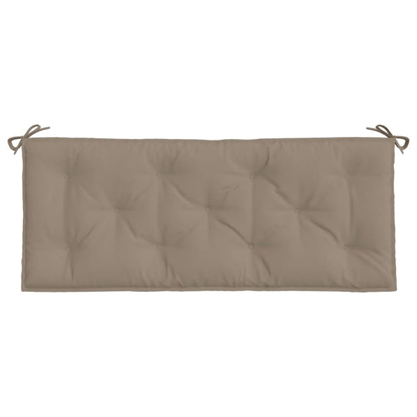 Gartenbank Auflagen 2er Set Taupe 120x50 cm