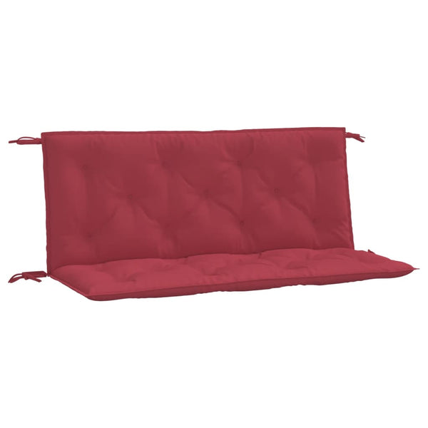 Weinrote Gartenbank Auflagen 120x50 cm, 2er Set
