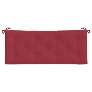 Weinrote Gartenbank Auflagen 120x50 cm, 2er Set