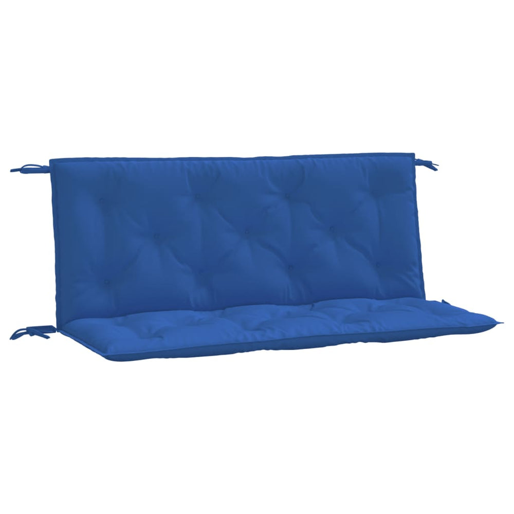 Blaue Gartenbank Auflagen 120x50 cm, 2er Set