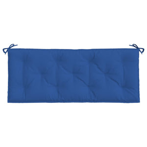 Blaue Gartenbank Auflagen 120x50 cm, 2er Set