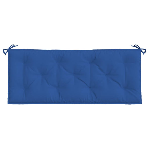 Blaue Gartenbank Auflagen 120x50 cm, 2er Set