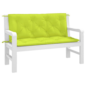 Gartenbank Auflagen Knallgrün 120x50cm 2er Set