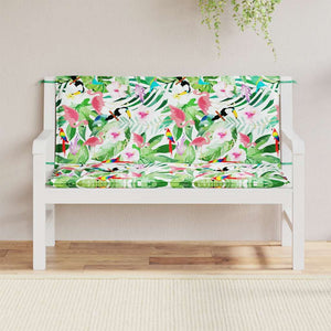 Gartenbank Auflagen Mehrfarbig 120x50 cm 2er Set