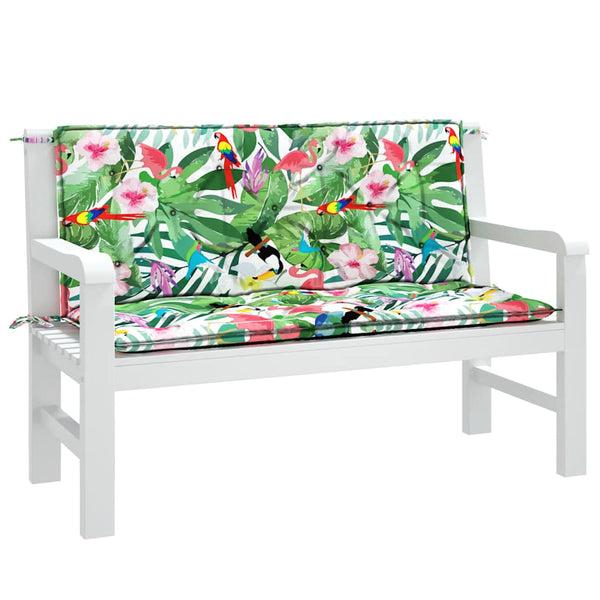 Gartenbank Auflagen Mehrfarbig 120x50 cm 2er Set