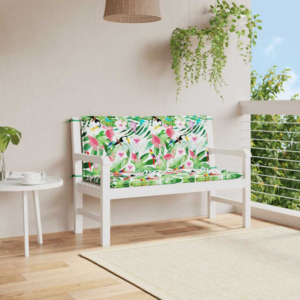 Gartenbank Auflagen Mehrfarbig 120x50 cm 2er Set