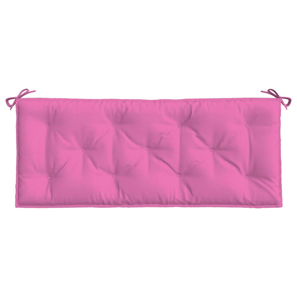Rosa Gartenbank Auflagen 120x50 cm, 2er Set