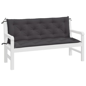 Gartenbank Auflagen Anthrazit 150 cm, 2er Set
