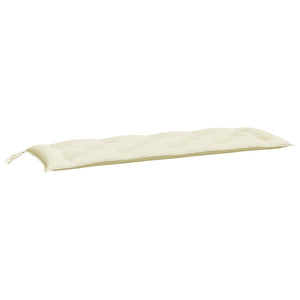 Gartenbank Auflagen Cremeweiß 150x50cm 2er Set