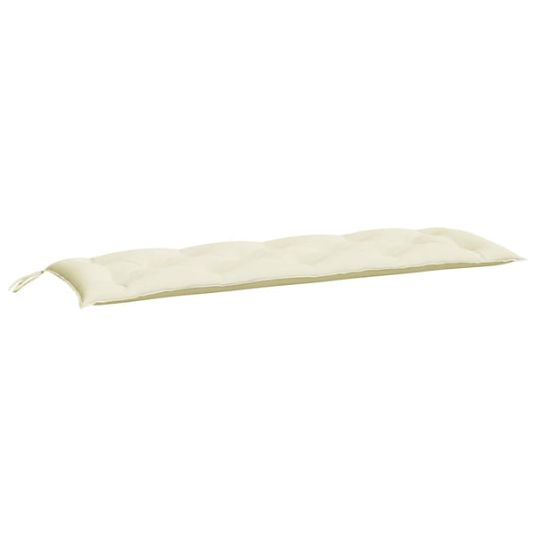 Gartenbank Auflagen Cremeweiß 150x50cm 2er Set