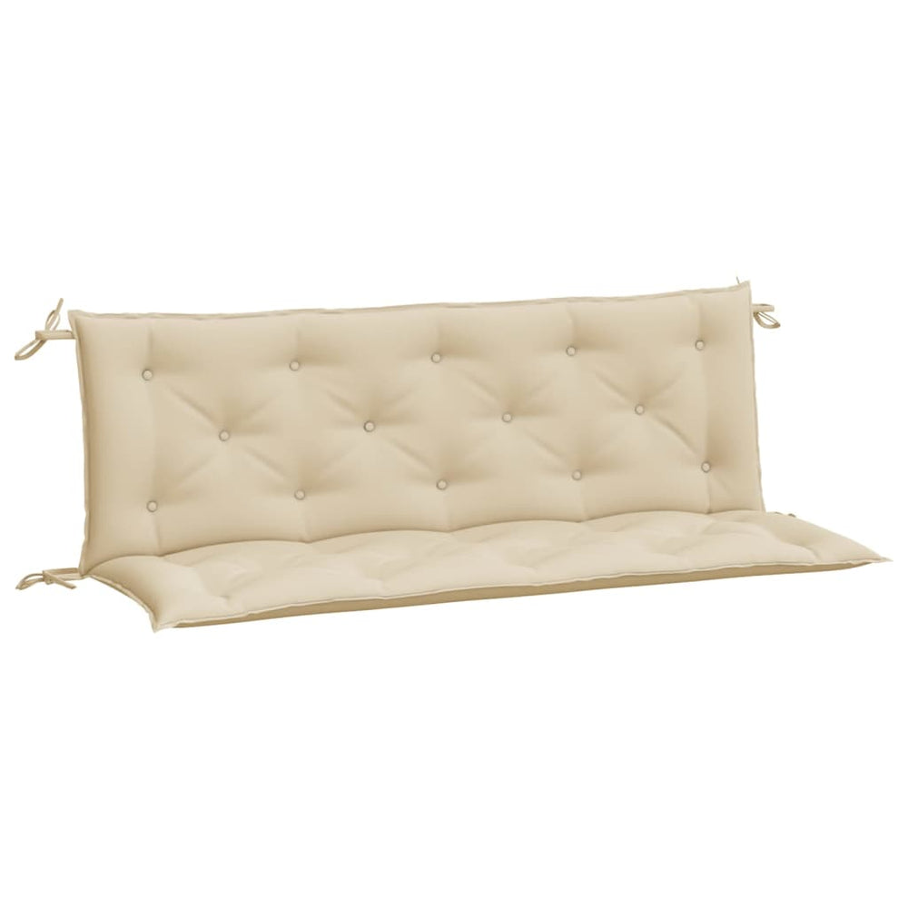 Beige Gartenbank Auflagen 150x50 cm, 2er Set