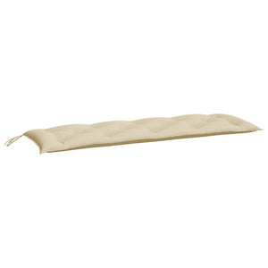 Beige Gartenbank Auflagen 150x50 cm, 2er Set