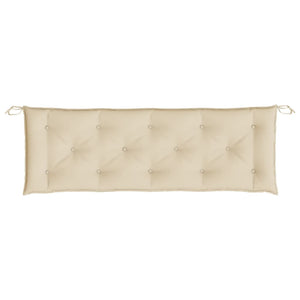 Beige Gartenbank Auflagen 150x50 cm, 2er Set