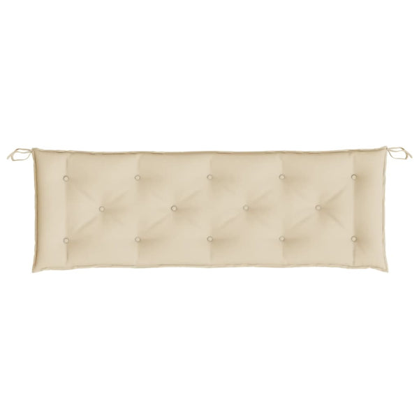 Beige Gartenbank Auflagen 150x50 cm, 2er Set