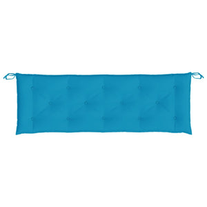Gartenbank Auflagen Hellblau 150x50x7 cm, 2er Set